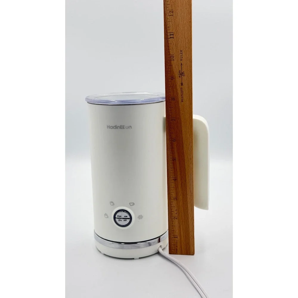HadinEEon Milk Frother Steamer 4-in-1 White Electric‎ Foam Maker Tested